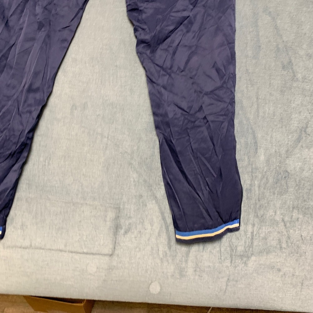 Wilson Athletic Pants Mens Medium Navy Blue Straight Leg Drawstring Zip Pockets - Picture 5 of 15